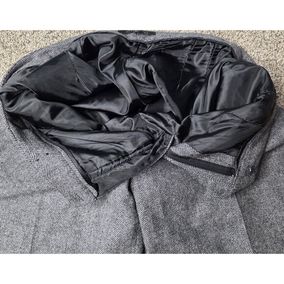 Jessie Liu Wide Leg Trousers Size Large Pants Gray Pleated Cuffs Office Dress - Picture 3 of 8